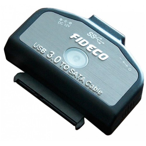 Fideco S3G-PL01 - USB3.0 TO 2.5" / 3.5" SATA Adapter with power supply