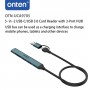 Onten 5 in 2 Type-C / USB3.0 Card Reader with 3 ports USB HUB OTN-UCA9705