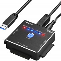 Fideco S3G-PL06 - USB3.0 TO IDE, SATA HDD & SSD Adapter with power supply