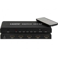 HDMI Switch 4 to 1 with Power supply and Remote