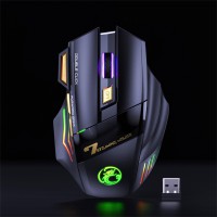 iMice GW-X7 Wireless + Bluetooth - Rechargeable Gaming Mouse with RGB Lights