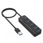 Onten USB3.0 x 4 Ports Hub and Power Supply Port OTN-5305