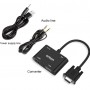Onten VGA to HDMI+VGA with Audio Adapter and Power Supply Port 5138HV