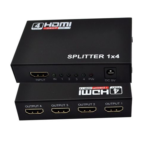 HDMI SPLITTER 1 to 4 1080P with POWER SUPPLY