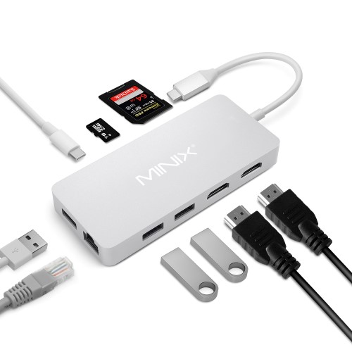 Minix Neo C Plus USB-C Adapter with Dual 4K HDMI
