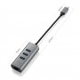 Minix NEO C-UE USB-C to 3-Port USB 3.0 and Gigabit Ethernet Adapter 