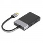 Onten 6 in 1 USB3.0 Card Reader Hub XQD / CF / SD / TF / 2 *USB3.0 OTN-5215B